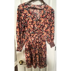 Floral dress size large